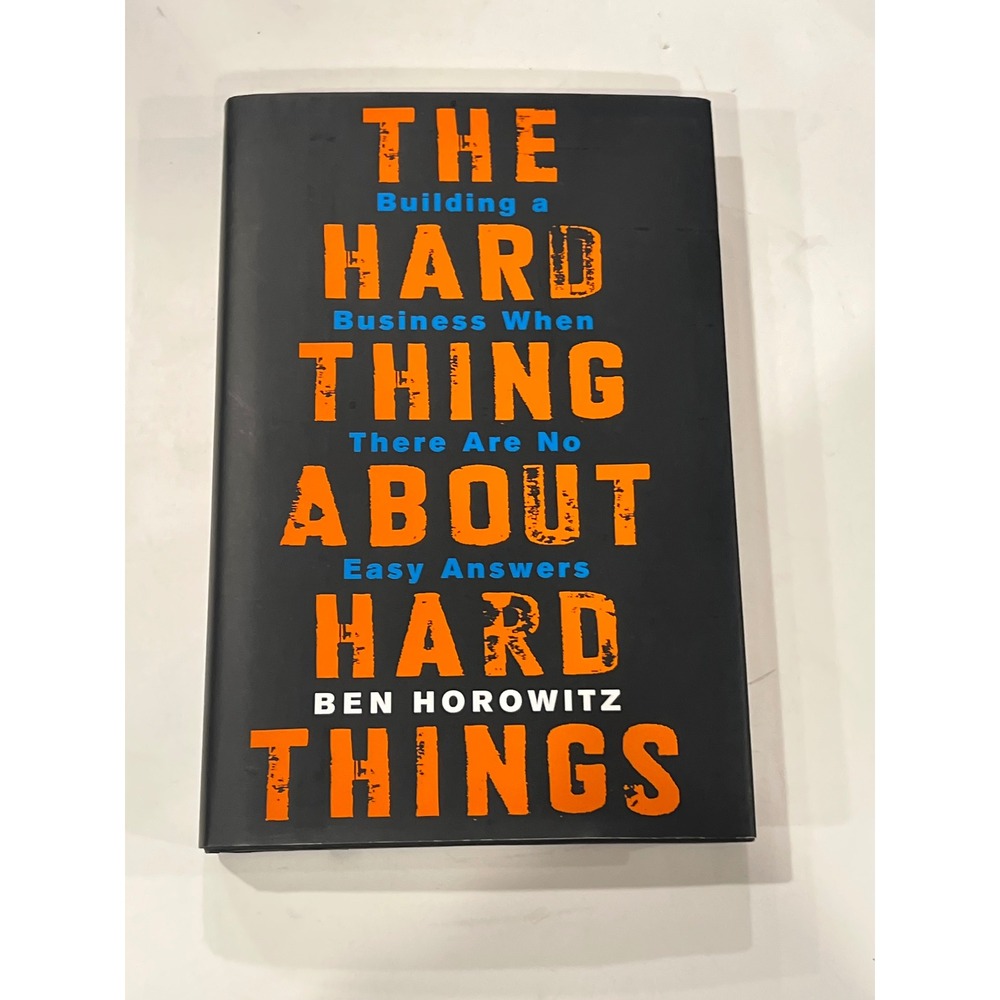 The Hard Thing‎ About Hard Things Ben Horowitz First Edition Hardcover Book